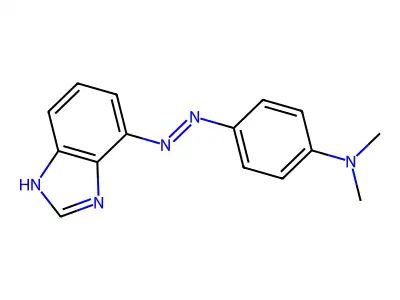4-(1H-benzimidazol-4-yldiazenyl)-N,N-dimethylaniline structure