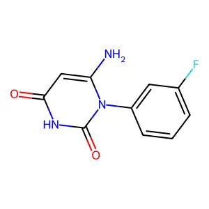 6-amino-1-(3-fluorophenyl)pyrimidine-2,4(1H,3H)-dione structure