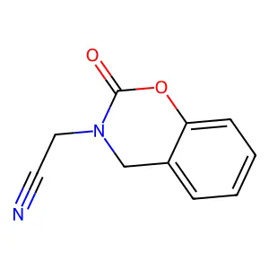 2H-1,3-Benzoxazine-3(4H)-acetonitrile, 2-oxo- structure