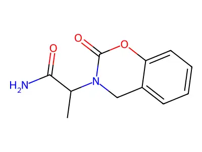 2H-1,3-Benzoxazine-3(4H)-acetamide, N-methyl-2-oxo- structure