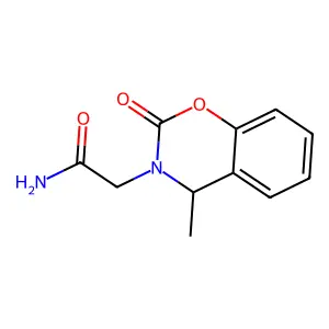 2H-1,3-Benzoxazine-3(4H)-acetamide, 4-methyl-2-oxo- structure