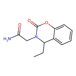 2H-1,3-Benzoxazine-3(4H)-acetamide, 4-ethyl-2-oxo- structure