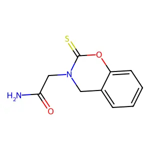 2-(2-Sulfanylidene-2H-1,3-benzoxazin-3(4H)-yl)ethanimidic acid structure
