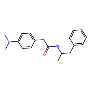 Acetamide, 2-(p-(dimethylamino)phenyl)-N-(alpha-methylphenethyl)- structure