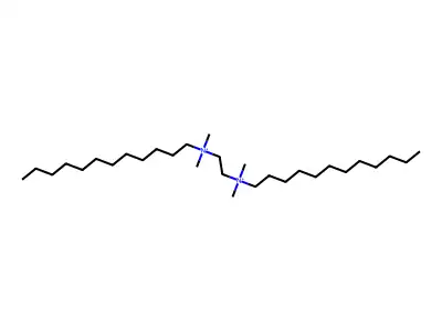1,2-Ethanediaminium, N,N'-didodecyl-N,N,N',N'-tetramethyl- structure