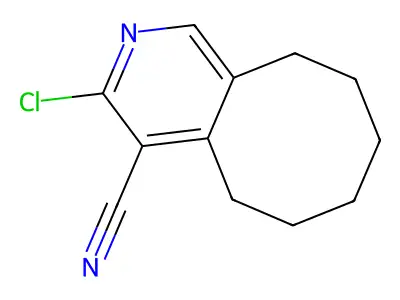 3-Chloro-5,6,7,8,9,10-hexahydrocycloocta[c]pyridine-4-carbonitrile structure