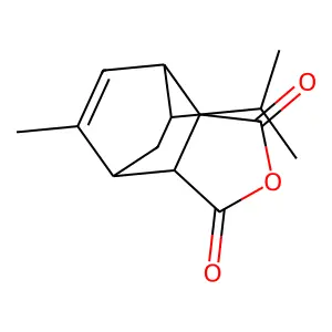 8-Methyl-10-propan-2-yl-4-oxatricyclo[5.2.2.02,6]undec-8-ene-3,5-dione structure