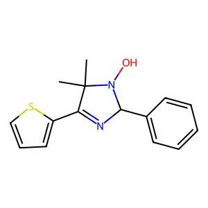 1-hydroxy-5,5-dimethyl-2-phenyl-4-thiophen-2-yl-2H-imidazole structure