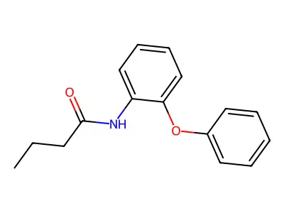 Butanamide, N-(2-phenoxyphenyl)- structure