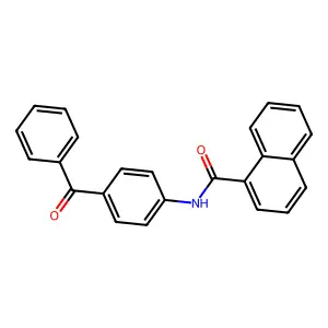 1-Naphthalenecarboxamide, N-(4-benzoylphenyl)- structure