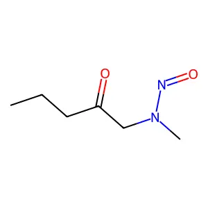 1-(Methylnitrosoamino)-2-pentanone structure