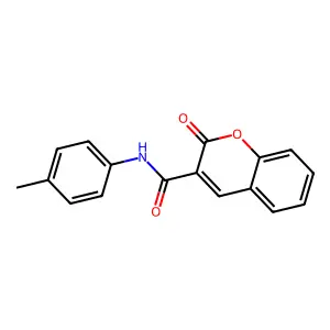2-oxo-N-p-tolyl-2H-chromene-3-carboxamide structure