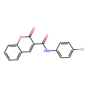 N-(4-Chlorophenyl)-2-oxo-2H-chromene-3-carboxamide structure