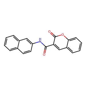 N-(naphthalen-2-yl)-2-oxo-2H-chromene-3-carboxamide structure