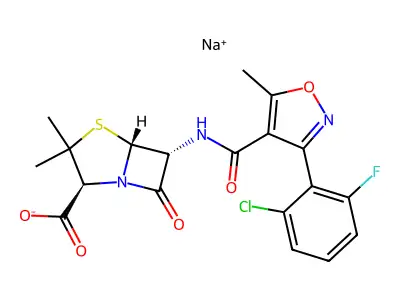 氟氯西林 structure