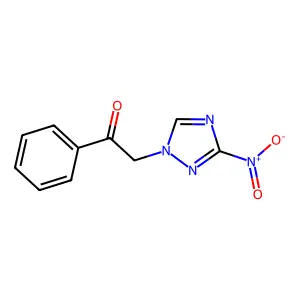 2-(3-nitro-1H-1,2,4-triazol-1-yl)-1-phenylethanone structure