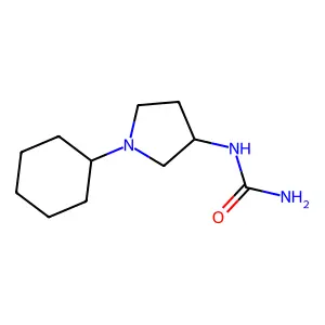 Urea, (1-cyclohexyl-3-pyrrolidinyl)- structure