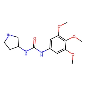 Urea, 1-(3-pyrrolidinyl)-3-(3,4,5-trimethoxyphenyl)- structure