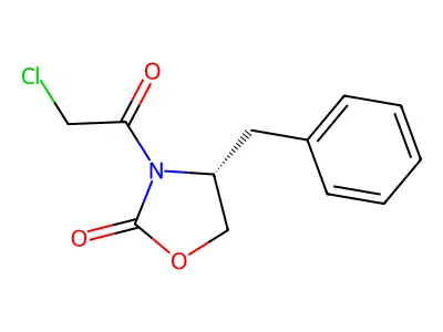 4-Benzyl-3-(2-chloroacetyl)oxazolidin-2-one structure