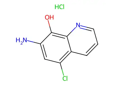 8-Quinolinol, 7-amino-5-chloro-, hydrochloride structure