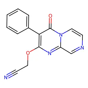 4H-Pyrazino(1,2-a)pyrimidin-4-one, 2-(cyanomethoxy)-3-phenyl- structure