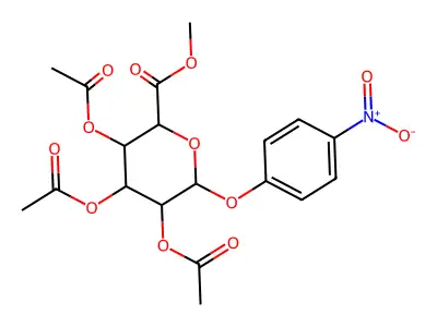 2-Nitrophenyl 2,3,4-Tri-O-acetyl-beta-D-glucuronide, Methyl Ester structure