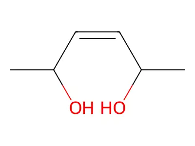 (Z)-hex-3-ene-2,5-diol structure