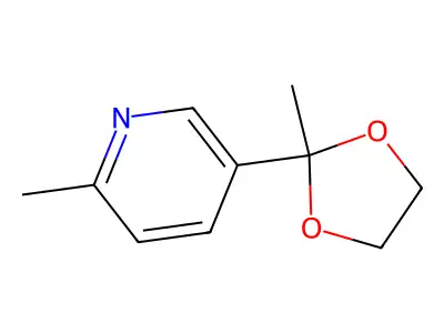 3-(2-Methyl-1,3-dioxolan-2-YL)-6-methylpyridine structure