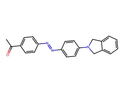 4'-(4-(2-Isoindolinyl)phenylazo)acetophenone structure
