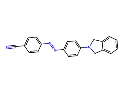 4-(4-(2-Isoindolinyl)phenylazo)benzonitrile structure