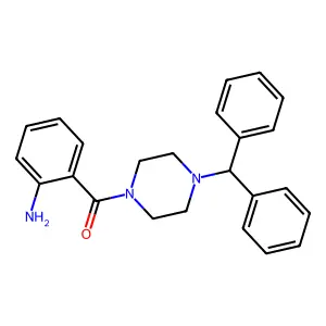 (2-Aminophenyl)(4-benzhydryl-1-piperazinyl)-methanone structure
