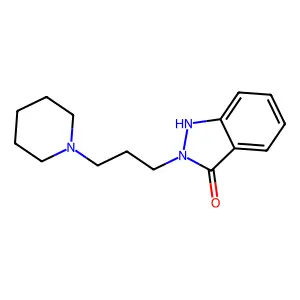 2-(3-piperidin-1-ylpropyl)-1H-indazol-3-one structure