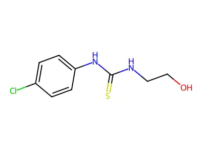 1-(4-Chlorophenyl)-3-(2-hydroxyethyl)thiourea structure
