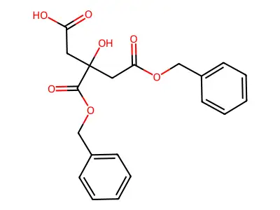5-(Benzyloxy)-3-[(benzyloxy)carbonyl]-3-hydroxy-5-oxopentanoic acid structure