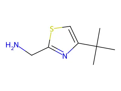 (4-Tert-butyl-1,3-thiazol-2-yl)methanamine structure