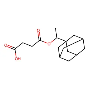 琥珀酸单(1-(1-金刚烷基)乙基)酯 structure