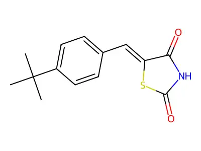 5-[(4-Tert-butylphenyl)methylidene]-1,3-thiazolidine-2,4-dione structure