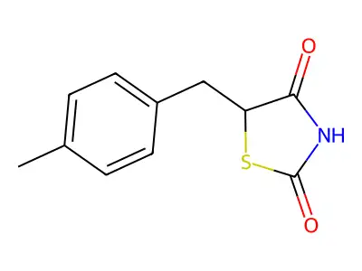 5-[(4-Methylphenyl)methyl]-1,3-thiazolidine-2,4-dione structure