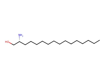 1-Hexadecanol, 2-amino-, (2R)- structure