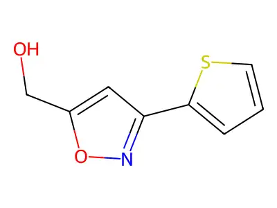 [3-(Thiophen-2-yl)-1,2-oxazol-5-yl]methanol structure