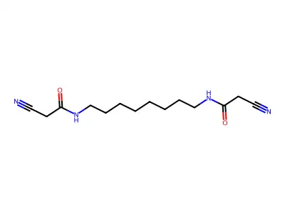 Acetamide, N,N'-1,8-octanediylbis[2-cyano- structure
