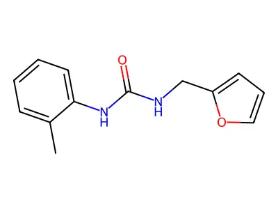 N-(2-furylmethyl)-N'-(2-methylphenyl)urea structure