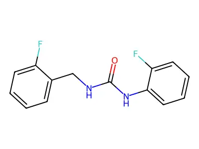 N-(2-fluorobenzyl)-N'-(2-fluorophenyl)urea structure