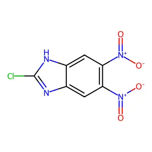 2-Chloro-5,6-dinitrobenzimidazole structure