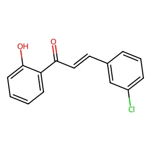 3-(3-Chlorophenyl)-1-(2-hydroxyphenyl)prop-2-en-1-one structure