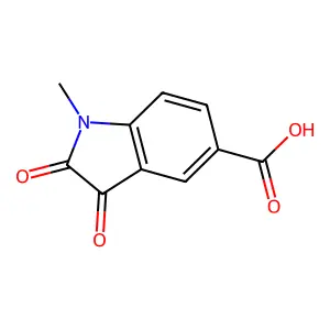 1-甲基-2,3-二氧代吲哚啉-5-甲酸 structure