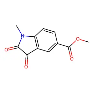 Methyl 1-methyl-2,3-dioxoindoline-5-carboxylate structure