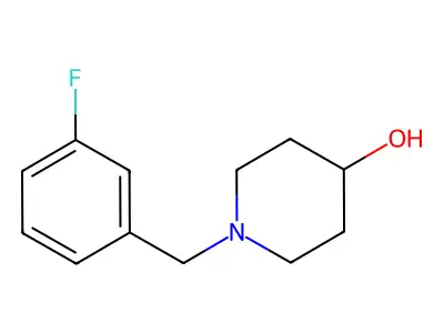 1-(3-Fluorobenzyl)piperidin-4-ol structure