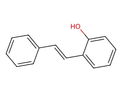 2-[(E)-2-phenylethenyl]phenol structure