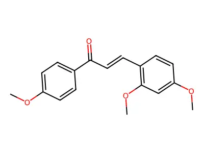 3-(2,4-二甲氧基苯基)-1-(4-甲氧基苯基)丙-2-烯-1-酮 structure
